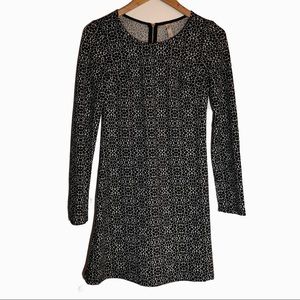 Long Sleeve Animal Print Dress